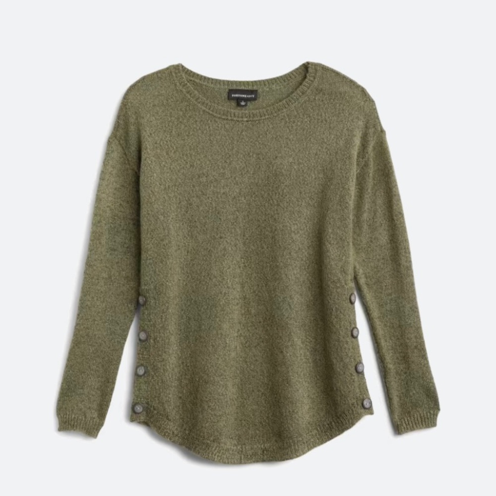 Fortune & Ivy olive green sweater small